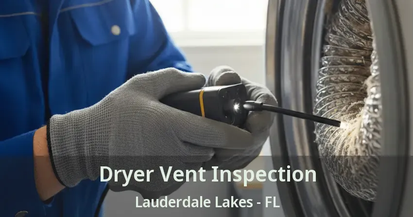 Dryer Vent Inspection Lauderdale Lakes - FL