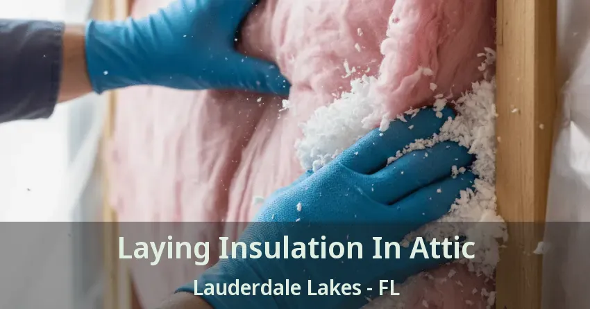 Laying Insulation In Attic Lauderdale Lakes - FL